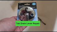 Tub Drain Trip Lever Replacement