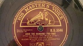 Over The Rainbow - Glenn Miller - His Master’s Voice - HMV 157 Gramophone