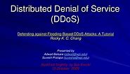 PPT - Distributed Denial of Service ( DDoS ) PowerPoint Presentation, free download - ID:2941085