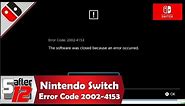 Nintendo Switch - Troubleshooting Error Code 2002-4153