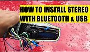 HOW TO WIRE CAR STEREO WITH BLUETOOTH & USB on DODGE CARAVAN . Wiring Harness Explained.