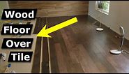 Install Hardwood Flooring Over Tile Floor Double Glue Down Method