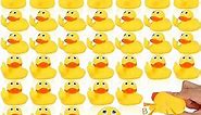 Paterr Rubber Ducks, 2 inch Funny Small Rubber Duck Yellow Rubber Ducky Float Bath Toy Bathtub Toys for Car Dashboard Interior Decorations(12 Pcs)