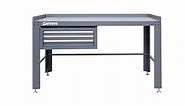 WORK BENCH WITH DRAWER UNIT HEIGHT ADJUSTABLE - SERIES LEMANS - LARGE