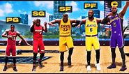I Made LeBron's EXACT BUILD at EVERY HEIGHT on NBA 2K23..