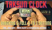 Taksun TS-613A-2 Digital Table Clock Unboxing & Full setting || Digital watch for UPSC Students ||