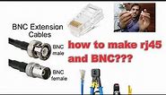 rj45/BNC/ethernet/Rj45 and BNC/rj45 connector/ip camera/how to make rj45 for ip cctv camera?ip cam.