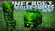 Minecraft | KILLER SNAKES MOD (Become a Snake Charmer!) | Mod Showcase