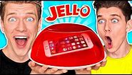 10 FUNNY PRANKS + PRANK WARS!!! **PHONE IN JELLO** Learn How To Make Funny Easy DIY Food & Candy