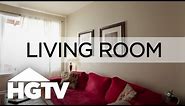How to Decorate a Living Room for Cheap | HGTV