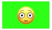 Animated Shocked Face Emoji. Seamless Loopable. 4K Cartoon Emoji Face...