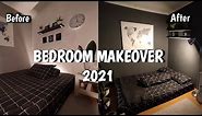 ROOM MAKEOVER | Minimalist Dark Grey | Aesthetic Bedroom