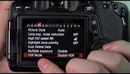 How To Adjust HDR Mode On Canon 70D Camera
