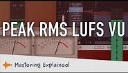 Audio Level Meters for Mastering