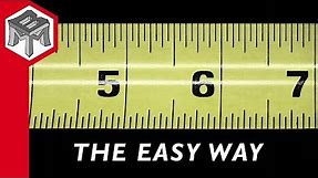 How to Read a Tape Measure - REALLY EASY