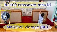 Vintage JBL N2400, D130 and 075 rebuild with massive speaker cabinets!