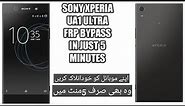 Sony Xperia (G3212) FRP BYPASS XA1 Ultra