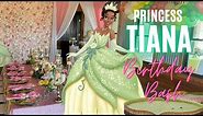 DISNEY PRINCESS PARTY| PRINCESS TIANA PARTY IDEAS AND DECORATIONS| FLOWER WALL BACKDROP