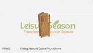 Leisure Season 64 in Wood Folding Patio and Garden Fence Privacy Screen PS9662