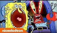 SpongeBob's LOUDEST Screams Ever 😱 | Nickelodeon Cartoon Universe