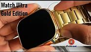 Watch Ultra Gold Edition Series 8 Real 49mm Unboxing With Apple Logo Code & Always On Display