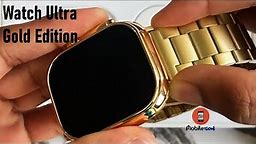Watch Ultra Gold Edition Series 8 Real 49mm Unboxing With Apple Logo Code & Always On Display
