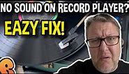 Troubleshooting No Sound on Your Record Player? Quick & Easy Fix! #vinyl #turntable #beginners