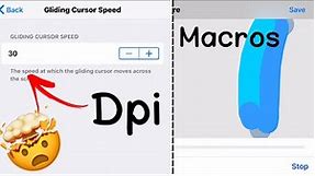 How to activate macros and Dpi iphone 6plus📱🖤 version white444