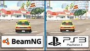 BeamNG.drive on Playstation 3 | 2007 VS 2021 Comparison