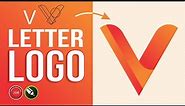 Logo Design in CorelDraw How to Make Letter v Logo - Graphic Design Tutorial for Experts & Beginners