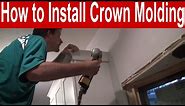 How to Install Kitchen Cabinet Crown Molding and Trim with Tips