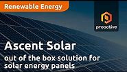 Ascent Solar shares out-of-the box solution for solar energy panels designed for multiple industries