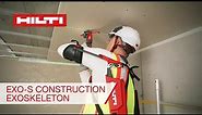 Hilti EXO-S Exoskeleton designed for overhead work - Features and Benefits
