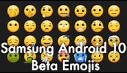 New Samsung Galaxy Android 10 One UI 2.0 Beta Emojis (2019)