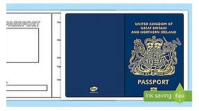 British Passport Template