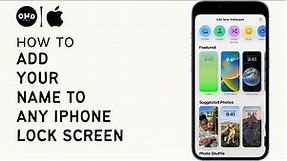 📱 How To Add Your Name To Any iPhone Lock Screen | Personalize Your iPhone (2023) ✨