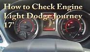 How to Check Engine Light Dodge Journey (17')