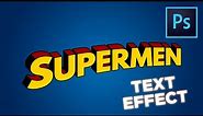 Superman - Text-Effect || Photoshop-Tutorial