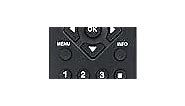 Replacement HDTV Remote Control for LC320EM2, LC320EM1F, LC320EM2F, LC320SL1, LC320SLX, LC320EMX, LC320EMXF, LC195EMX, LC320EM1, LC195SLX - Compatible with NH000UD Emerson & Sylvania TV Remote Control