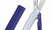 Plus Pen Style Non Stick Compact TSA Twiggy Scissors with Cover Blue
