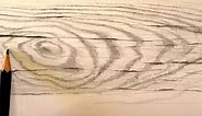 Comment dessiner du bois - texture au crayon