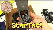 Vintage Motorola StarTAC Flip Style LED Analog Cell Phone, 1995