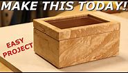 How to Make a Simple Wooden Box with Mortised Hinges