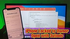 Easy Unlock iPhone Locked to Owner Using 3utools || iCloud Unlock Tutorial