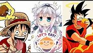 Top 5 Anime Characters Whose Incredible Appetite For Eating Food No One Can Stop | Cuteeanimebook