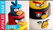 Angry Birds Cake Tutorial - LIVE