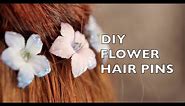 How To Make Flower Hair Pins