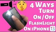 How to Turn On Flashlight on iPhone 15/ 14 Pro Max - [4 Methods Explained]