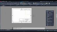 AutoCAD 2023 Title Block Layout application