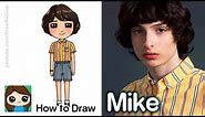 How to Draw Mike Wheeler | Stranger Things